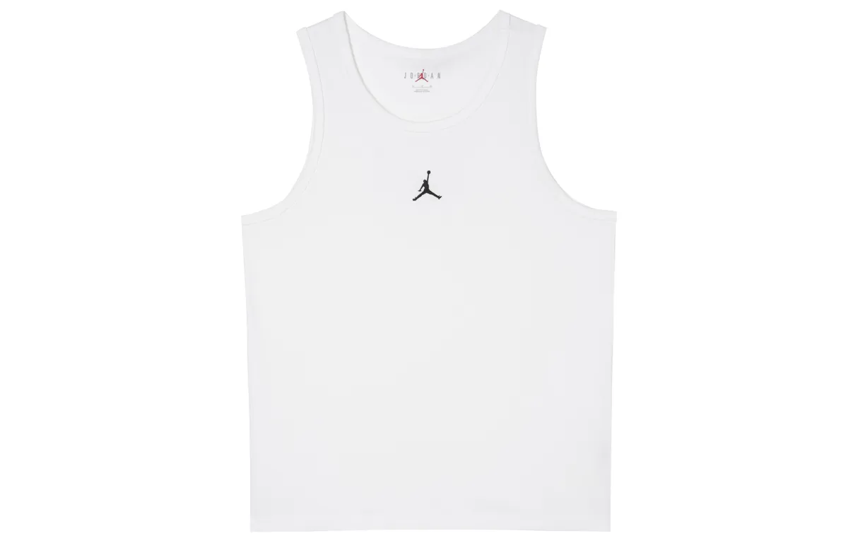 Jordan Men Embroidery Logo Tank White