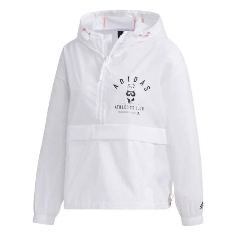 Adidas Jackets Unisex White Hooded (Non-detachable) Moderate