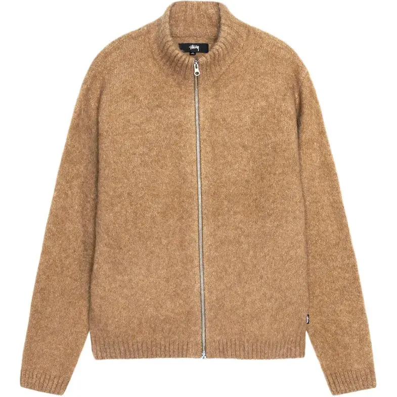 Stussy Full Zip Brushed Merino Sweater