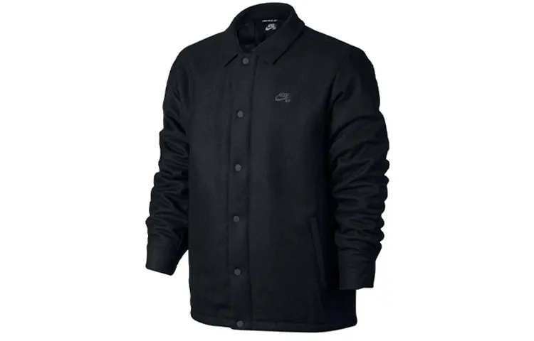 Nike Jackets Men's Black Lapel Moderate Other