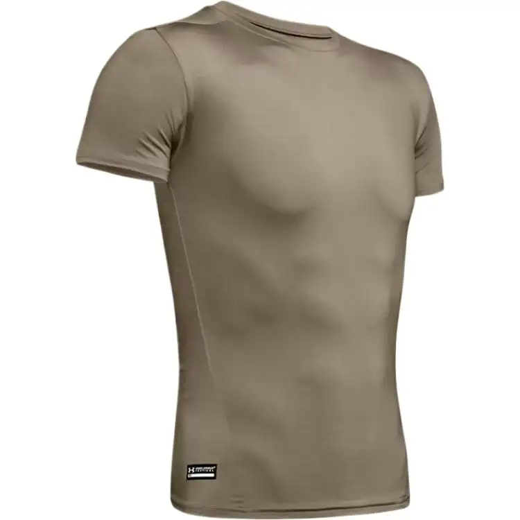 Under Armour TacticalHeatGear T Shirt Men's Tan