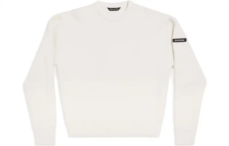 Balenciaga Logo Patch Knitted Jumper