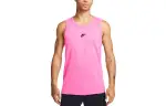 Nike Tank Tops Men's Rose Red Crew Neck Thin Straight Fit