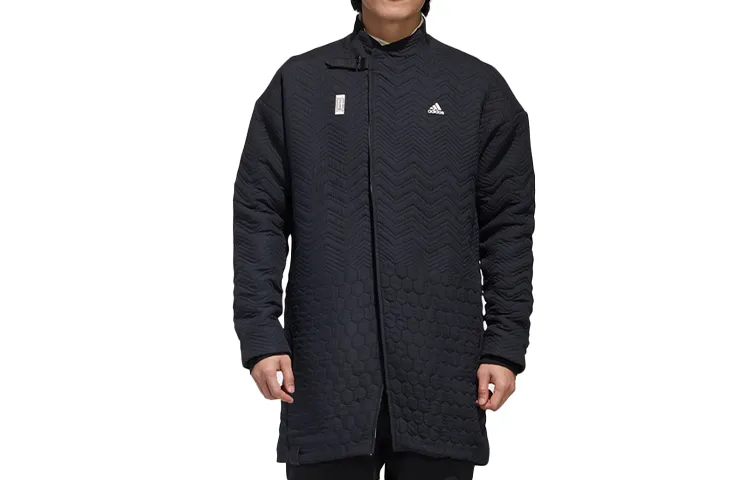 Adidas Jackets Men's Black Stand Collar Moderate Other