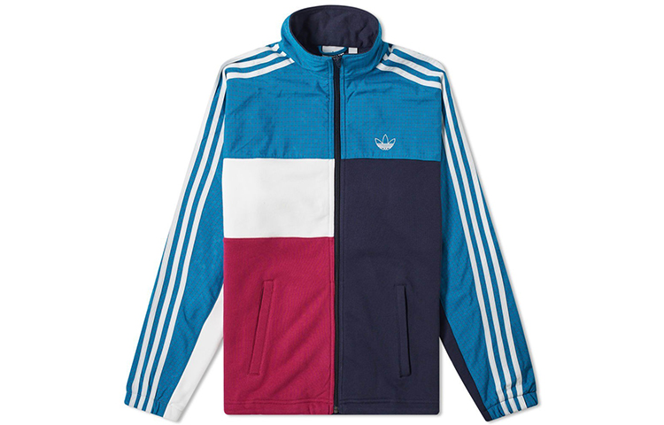 Мужская куртка adidas originals Asymm Full Zip (синий) — фото 1