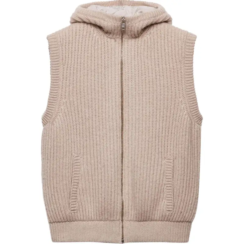 Prada cashmere hooded gilet
