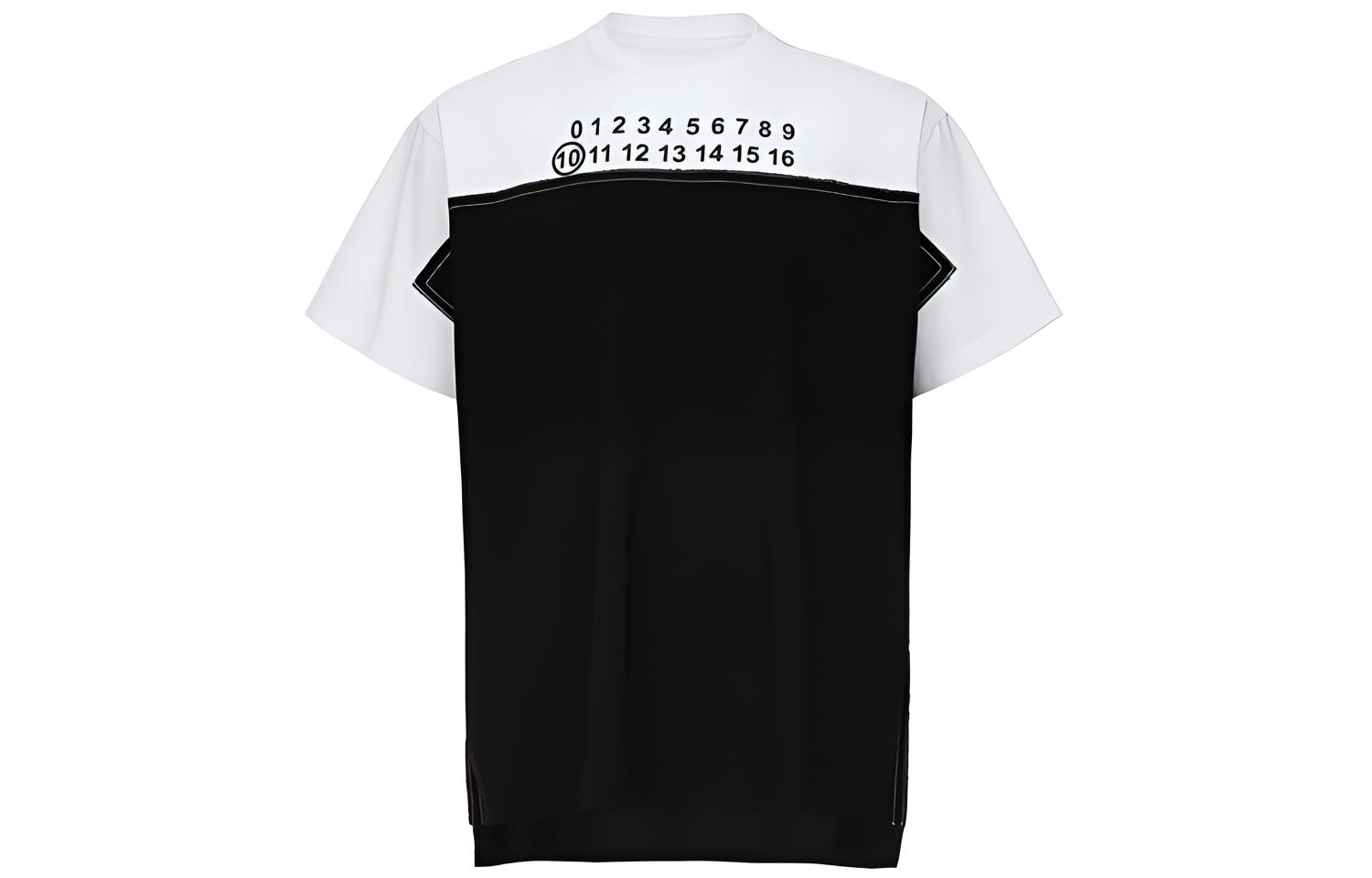 Мужская футболка Maison Margiela (черно-белая)
