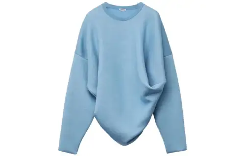 LOEWE Sweaters Men's Blue Crew Neck Moderate Other