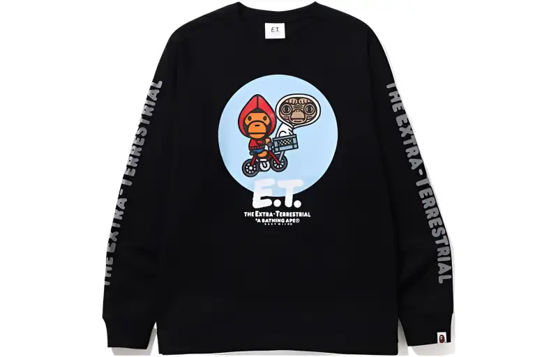 A BATHING APE X E.T. Kids Baby Milo L/S Tee