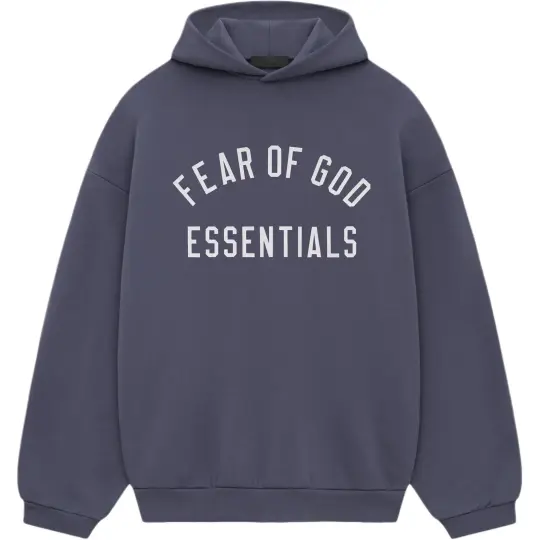 Fear of God Essentials Fleece Hoodie Marine