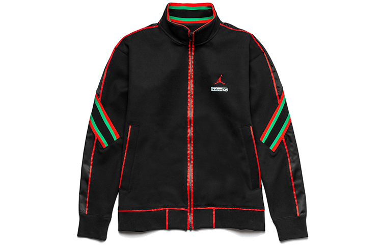 Jordan X FACETASM Jackets Men's Black Stand Collar Moderate Other