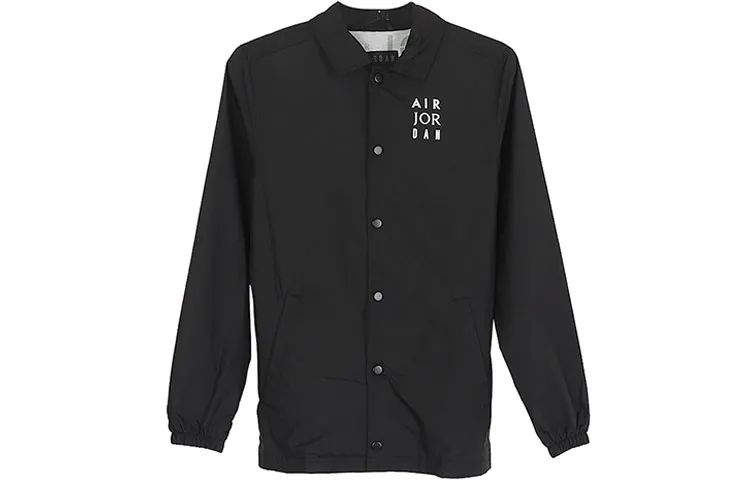 Jordan Jumpman Jackets Men's Black Lapel Moderate Straight Fit