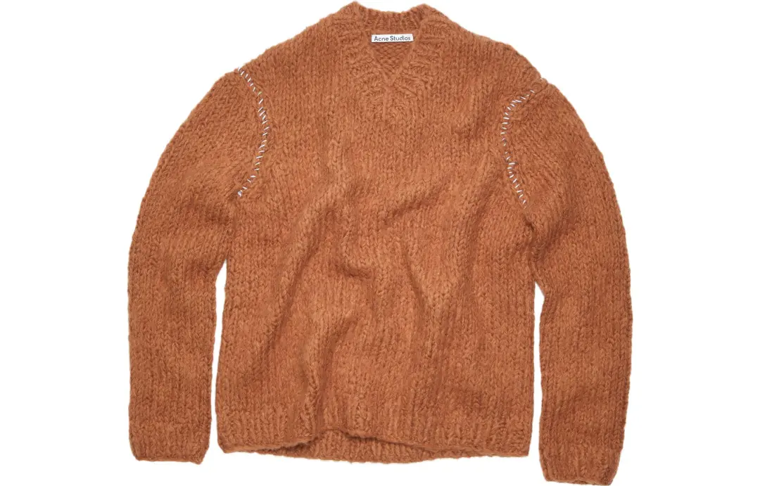 Acne Studios FW23 Sweater Unisex Ginger Brown
