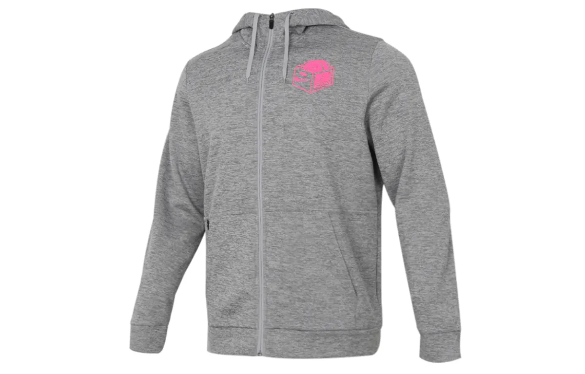 Nike Jackets Men's Dark Gray Hooded Moderate Straight Fit