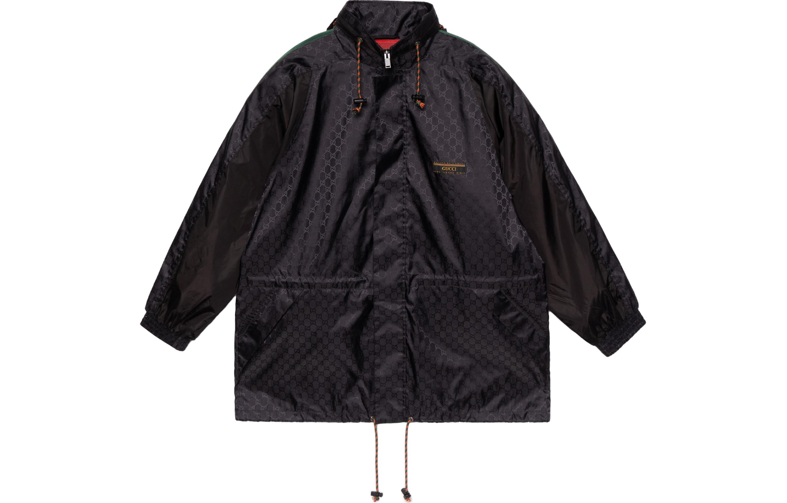 Мужская куртка Gucci Logo (черная)