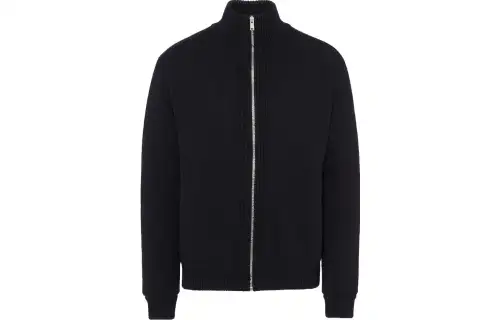 Prada triangle-logo wool-cashmere cardigan