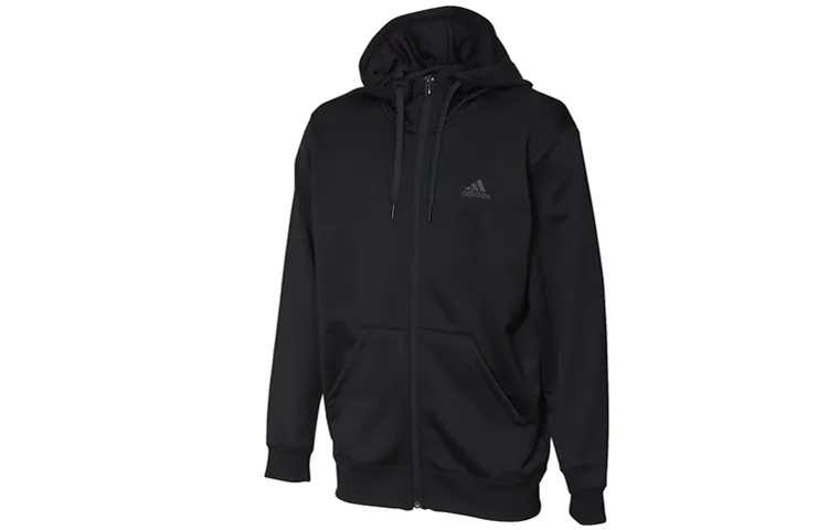 Adidas Jackets Men's Black Hooded Moderate Other