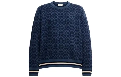 COACH FW23 Sweater Men's Dark Blue