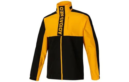 Adidas Neo Jacket Men's Black Gold Multicolor