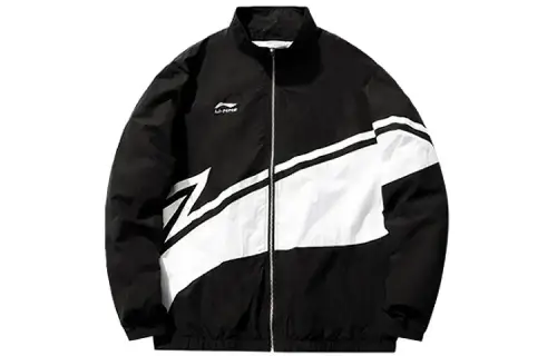 Li Ning Sports Fashion Collection Jacket Unisex Black White