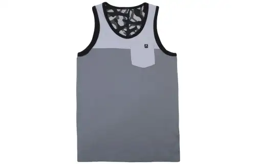 Jordan Tank Tops Men's Gray Crew Neck Moderate Straight Fit