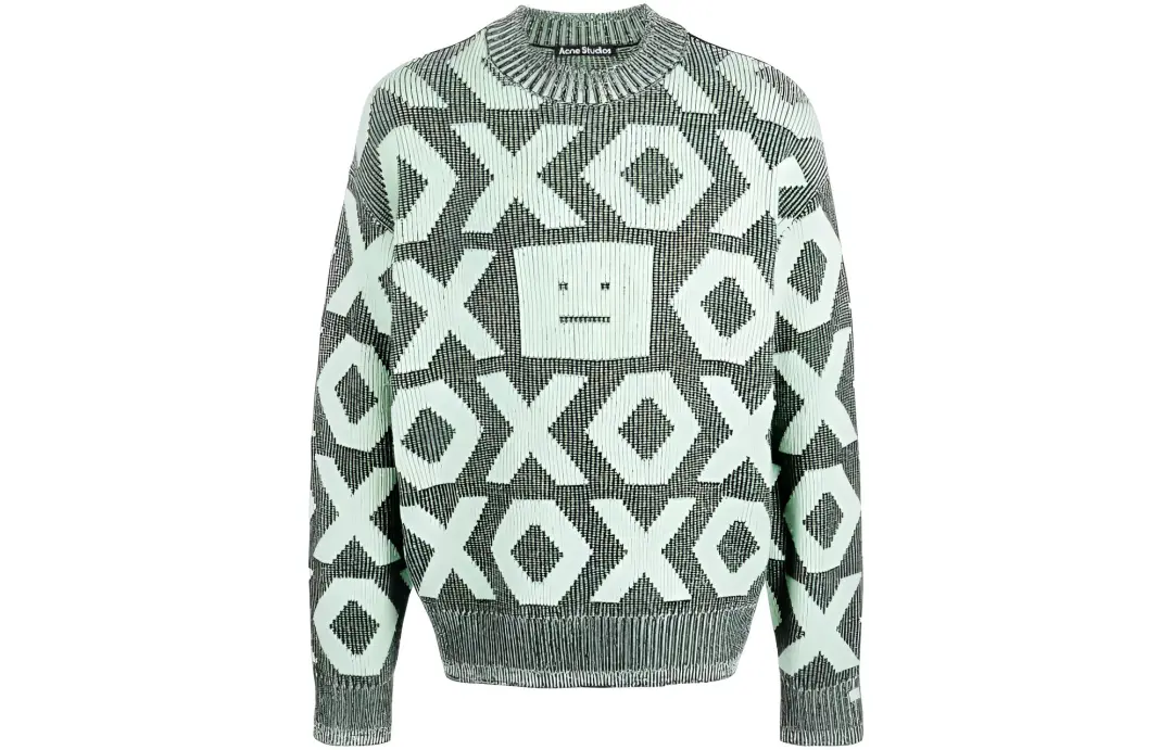 Acne Studios Sweaters Men's Green Crew Neck Moderate Other
