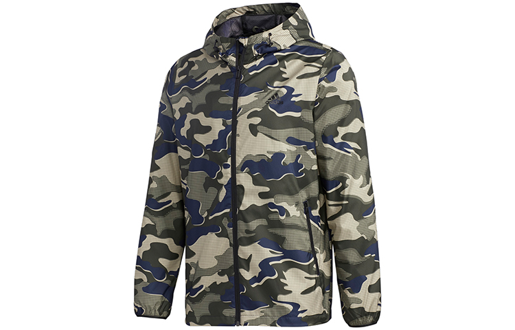 Adidas Jackets Men's Camouflage Hooded Moderate Other