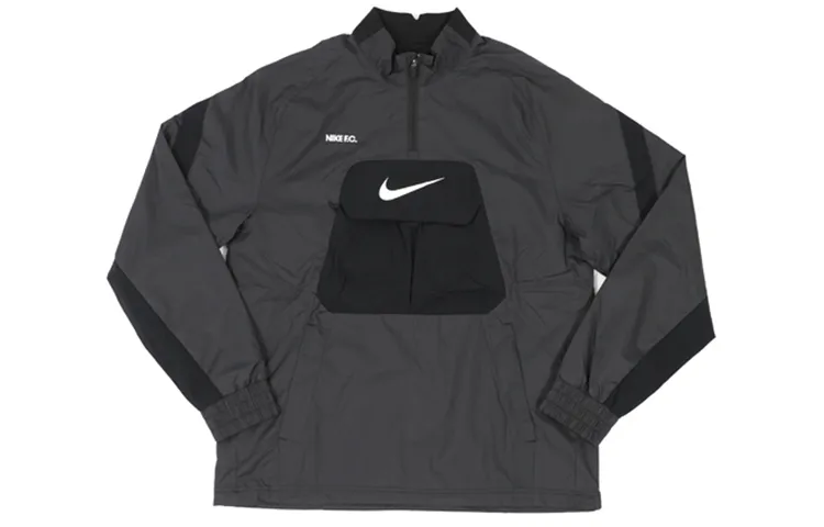 Nike Jackets Men's Black Stand Collar Moderate Other