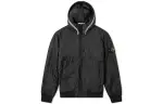 STONE ISLAND Jackets Men's Black Hooded Non Detachable Moderate Other
