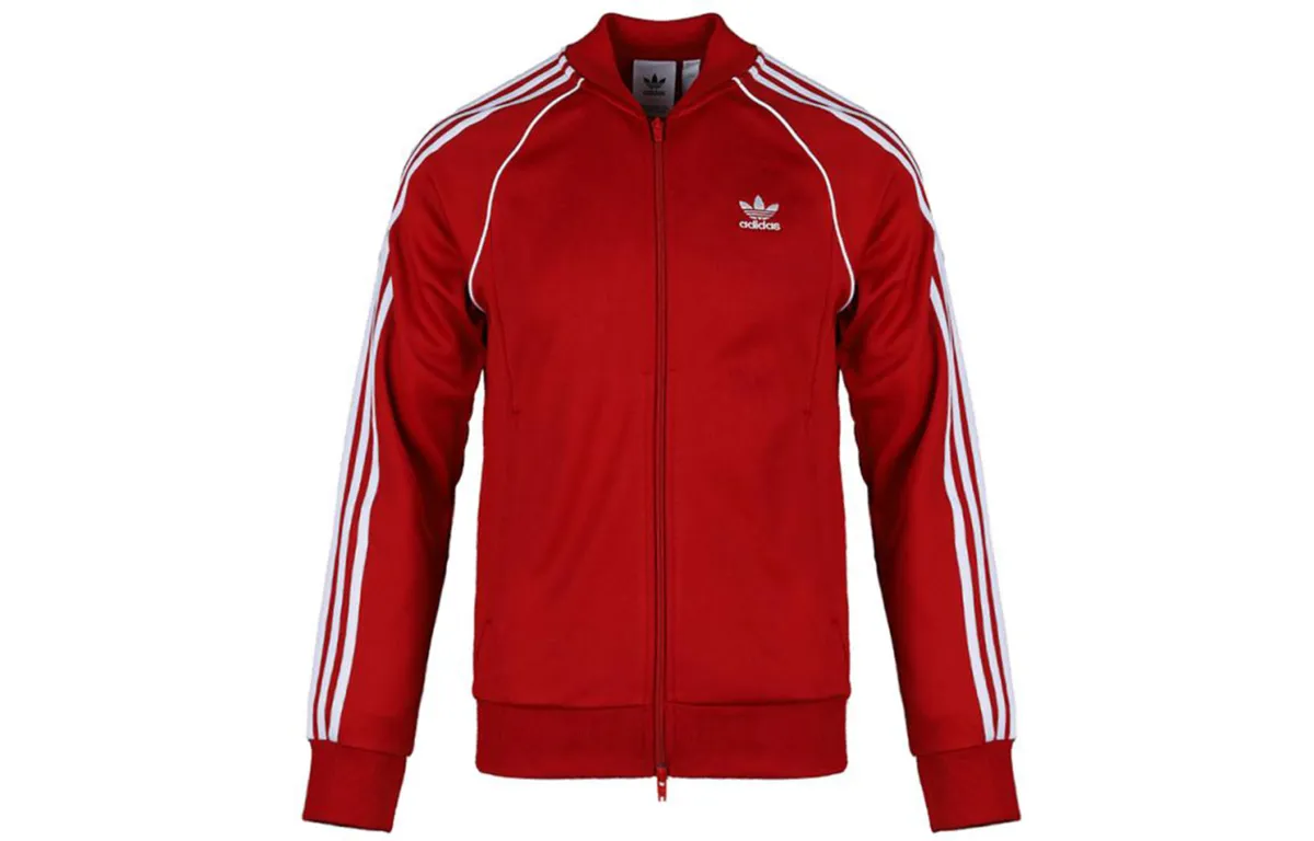 Adidas Originals Jackets Men's Energy Red Crew Neck Moderate Other