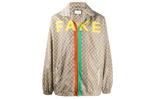 【Previous Season】GG Supreme canvas 'Not Fake'-print jacket