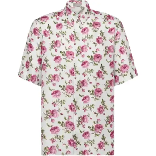 DIOR Shirts Men's White Lapel Moderate Other