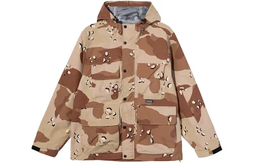 Stussy Jackets Men's Camouflage Hooded Moderate Other
