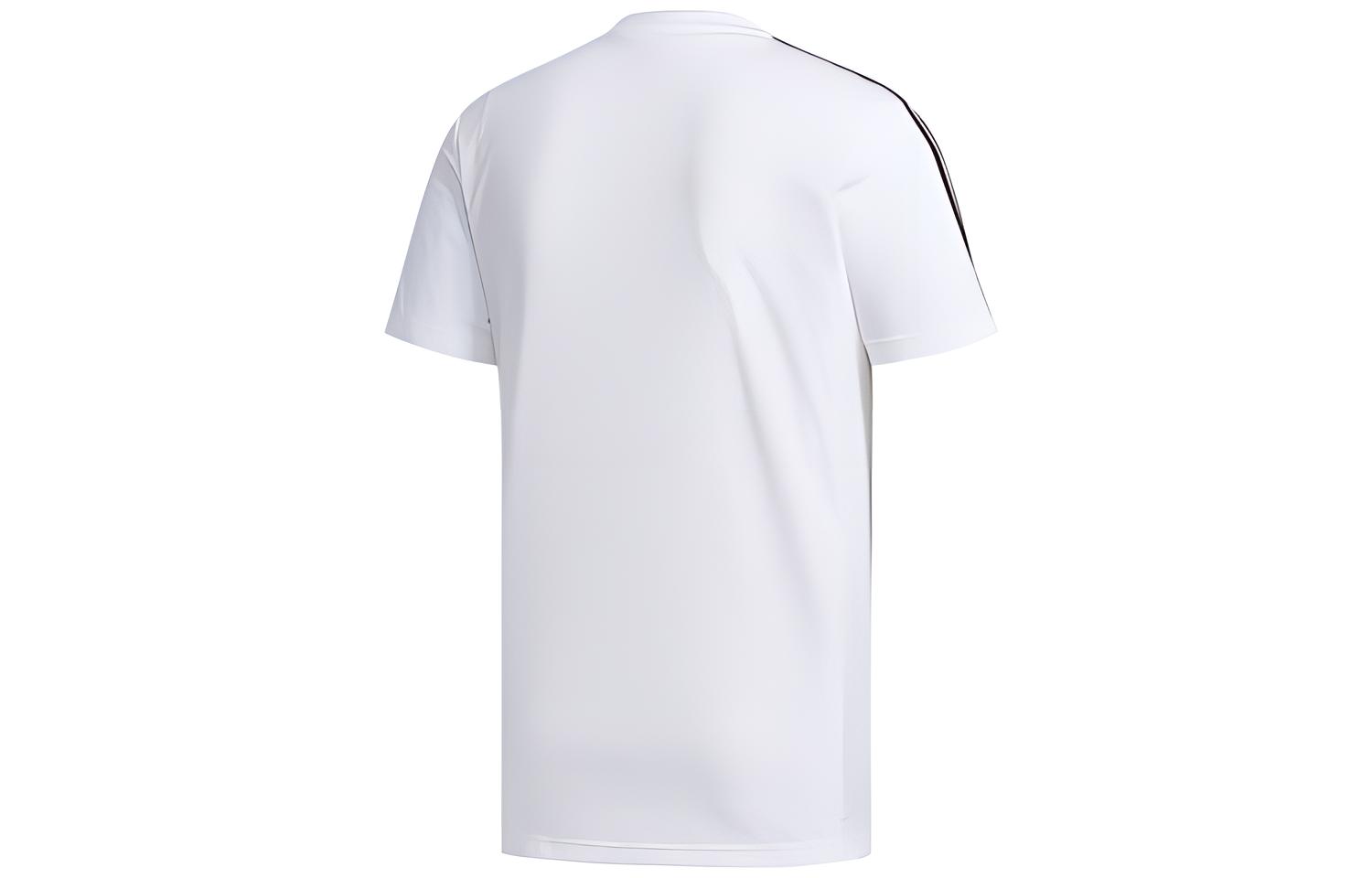 Мужская футболка adidas M D2m 3S Tee T (белая) — фото 2
