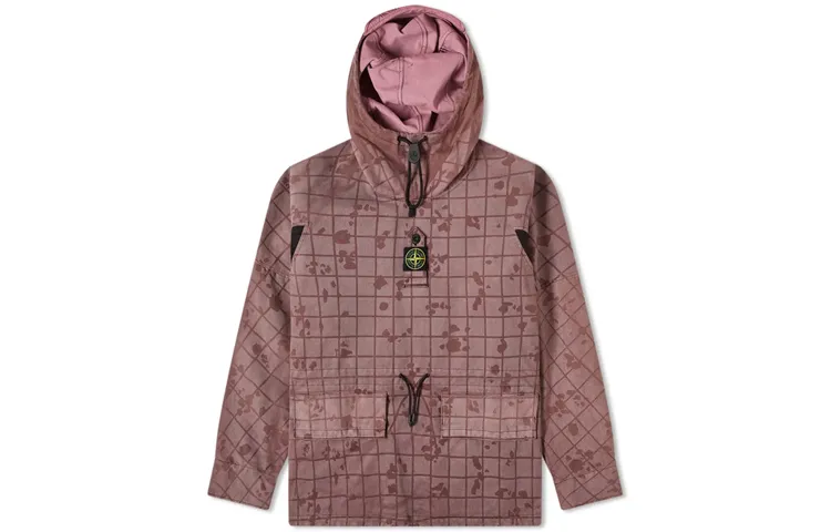 STONE ISLAND Jackets Men's Light Purple Hooded (Non-detachable) Thin Straight Fit