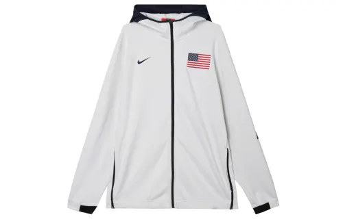 Nike Basketball sports hoody, white jacket, USA