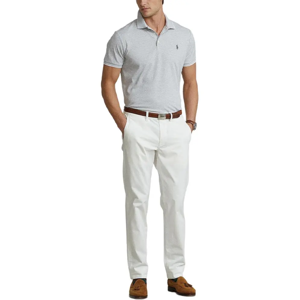 Polo Ralph Lauren Polo Shirt Custom Slim Fit Men's Gray