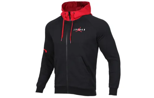 Jordan Jackets Men's Black Hooded Moderate Other