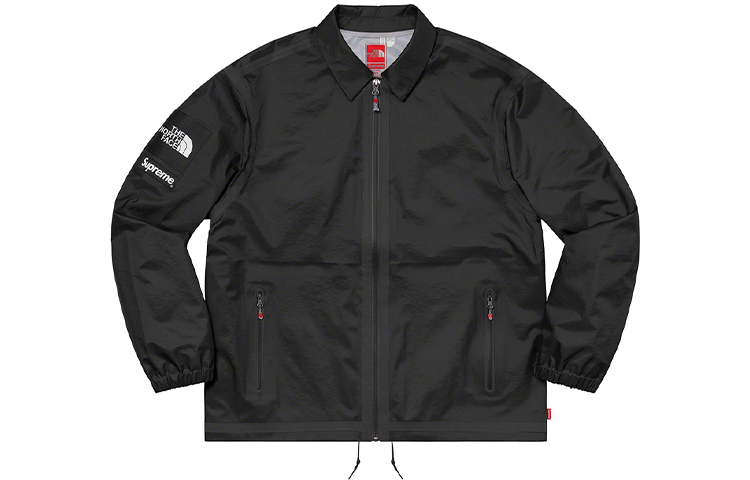 Куртка Supreme x The North Face Coach Jacket (черная) — фото 5