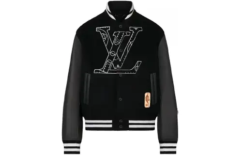 LOUIS VUITTON X Nba Leather Basketball Jacket