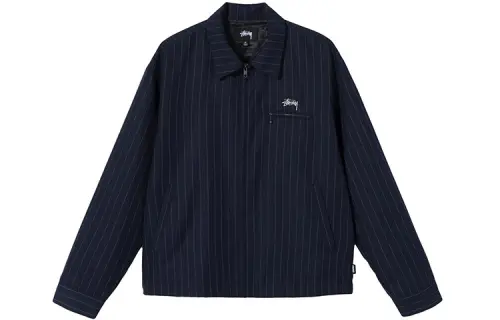 Stussy X Comme Des Garçons Pin Striped Bing Jacket