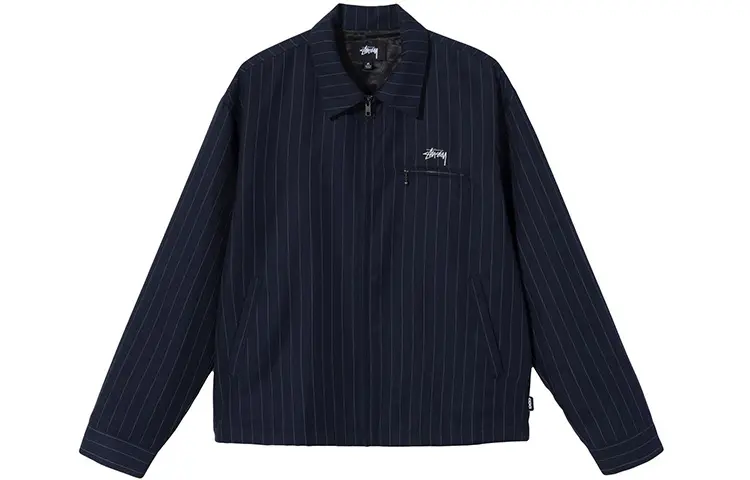 Stussy X Comme Des Garçons Pin Striped Bing Jacket