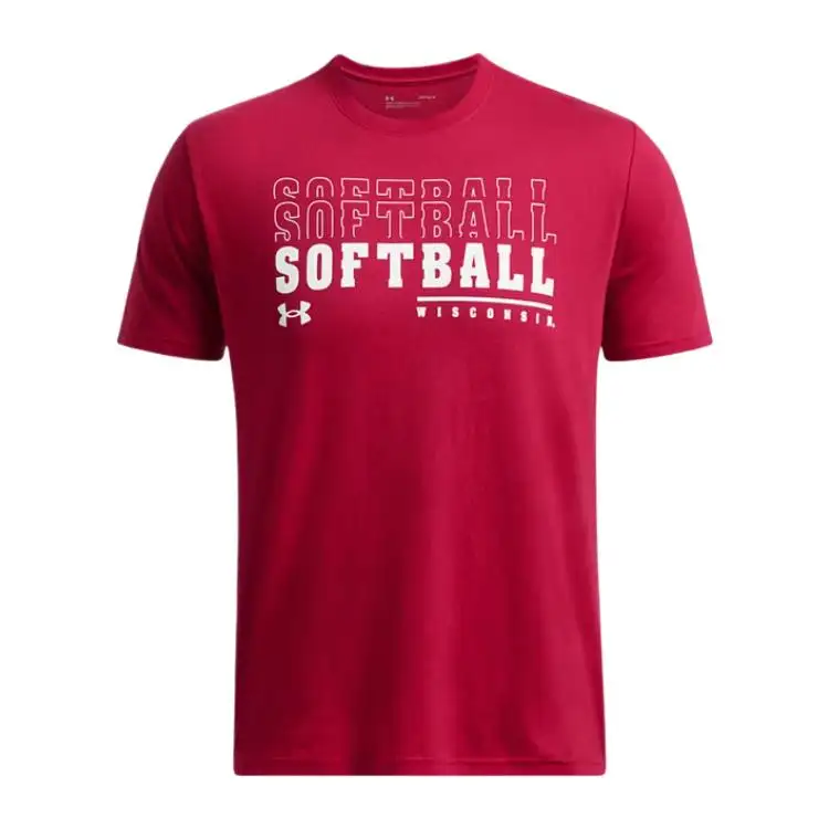Under Armour Performance CottonCollegiate T Shirt Men's University Of Wisconsin Madison