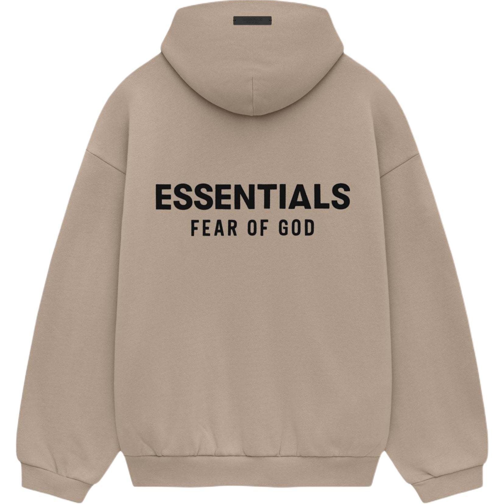 Мужское худи Fear of God Essentials FW24 Holiday (золото-коричневое)