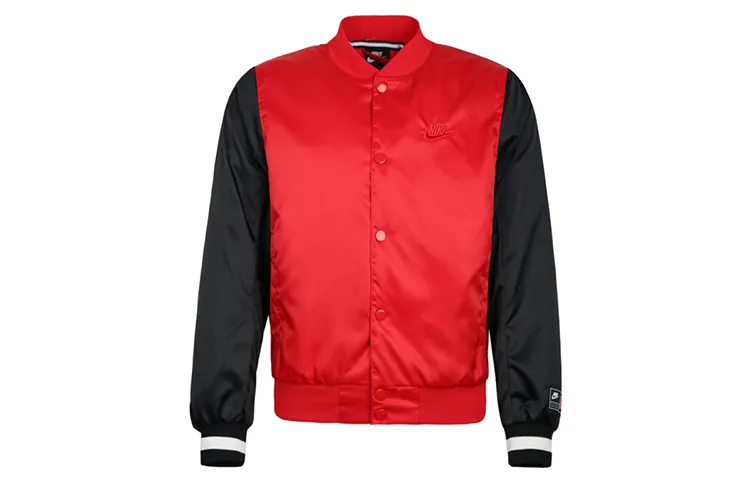 Nike Jackets Men's Red Baseball Collar Moderate Other
