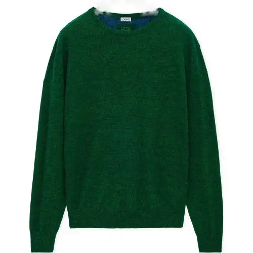 LOEWE FW24 Cashmere Sweater Men's Green
