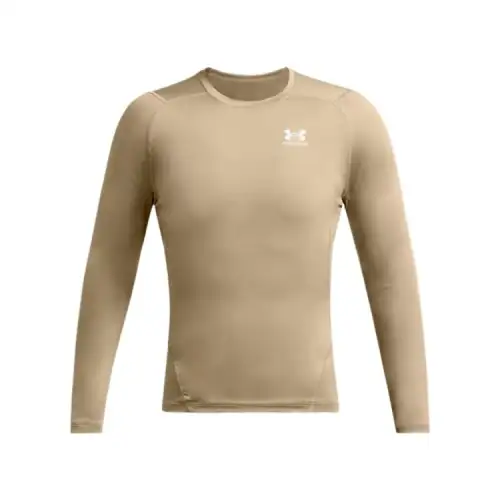 Under Armour HeatGear T Shirt Men's City Khaki 299