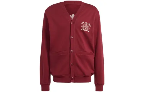 Adidas Originals Knitwear Men's Red Moderate Cardigan