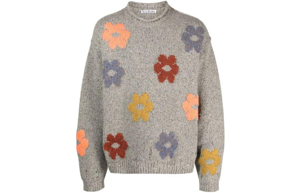 Свитер Acne Studios Floral (серый)