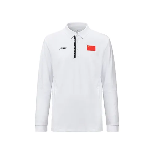 Li Ning Polo Shirt Unisex Standard White